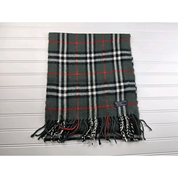 Burberry London 100% Wool Blend Nova Check Scarf Authentic - Picture 1 of 5